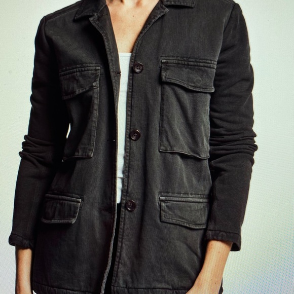 james perse mixed media surplus jacket